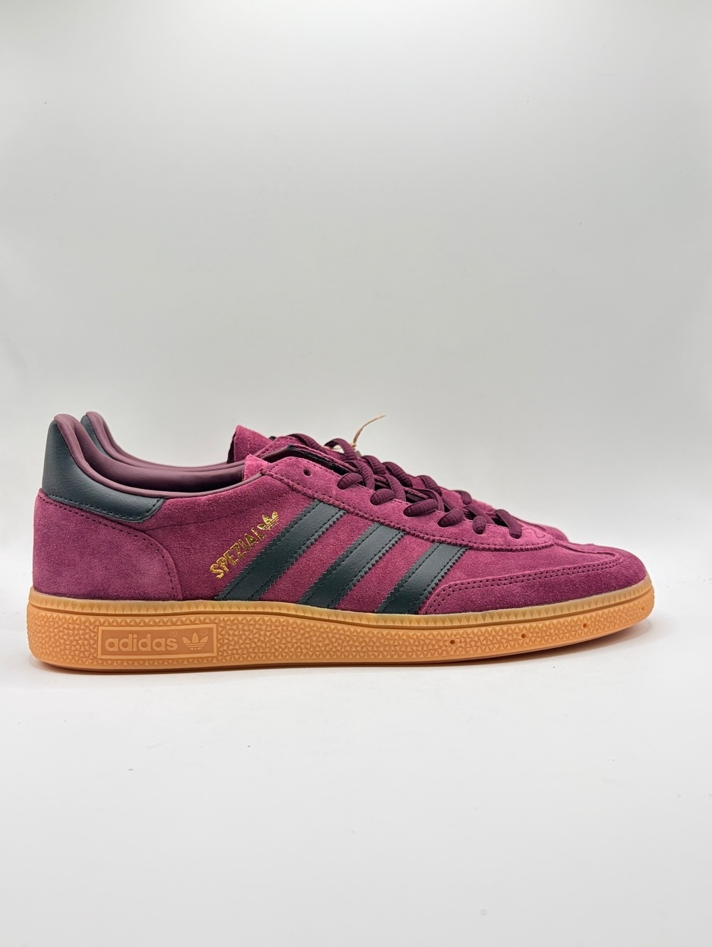 Adidas Handball Spezial Maroon/Black/Gold Men's Size 9.5 Suede Sneakers